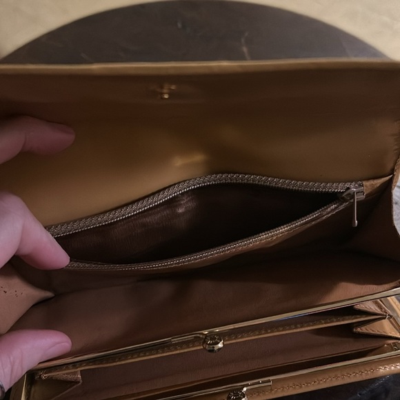 Authentic CELINE Kisslock vintage wallet Macadam Beige - Picture 12 of 16